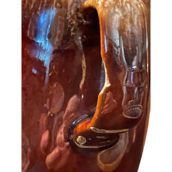 RARE FIND SMALL MEXICAN TERRA COTTA PITCHER SIGNED BY THE ARTIST ON BOTTOM - Picture 2 of 6